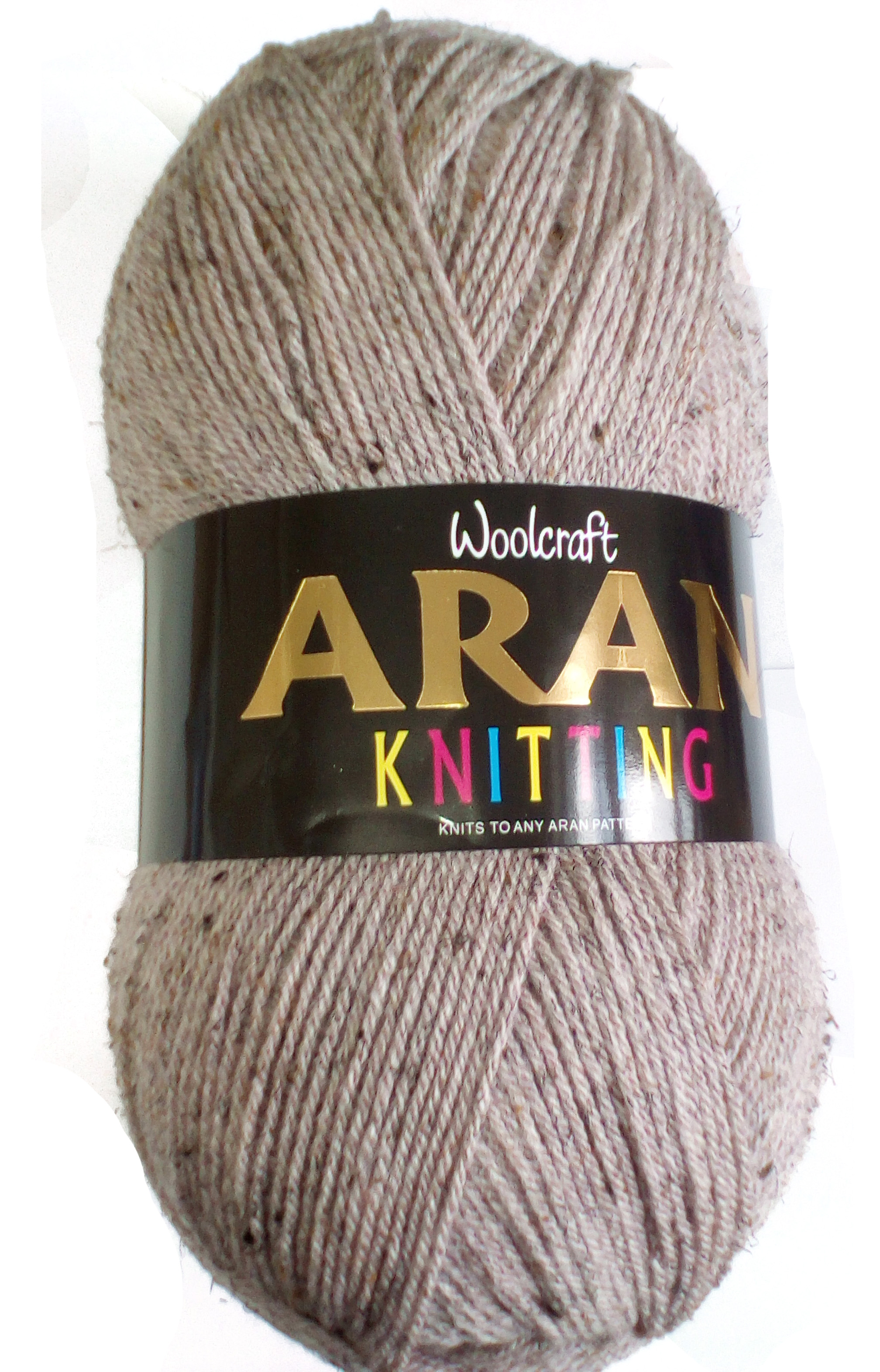 Aran Yarn 25% Wool 400g Balls x2 Haze 901